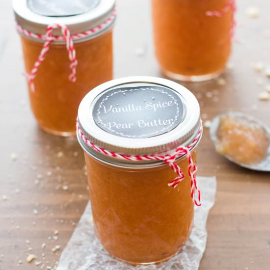 Canned Pear Butter - Recipe photo by Thehappyflammily