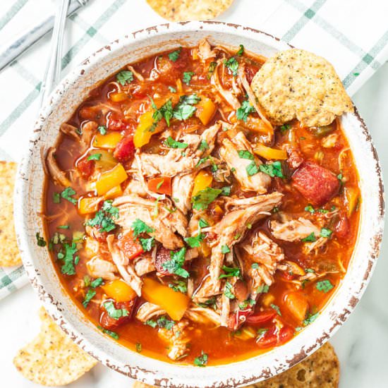 One Pot Chicken Chili - Recipe photo by chewoutloud