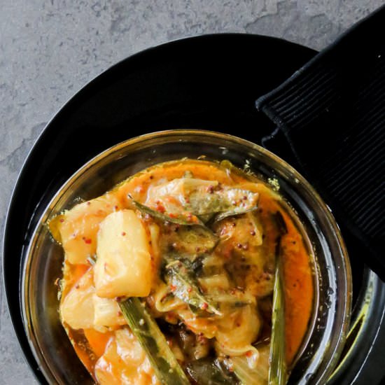 Tempered spicy sweet potato curry- - Recipe photo by islandsmile