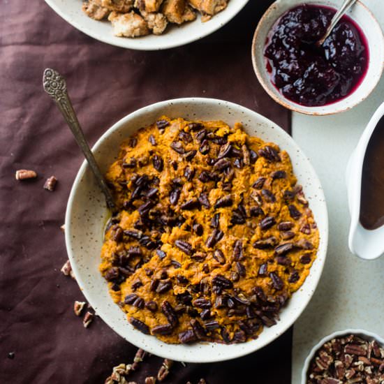 Paleo Sweet Potato Casserole - Recipe photo by foodfaithfitness