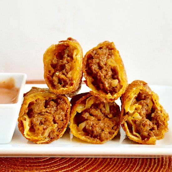 Cheeseburger Egg Rolls - Recipe photo by jeanieandluluskitchen