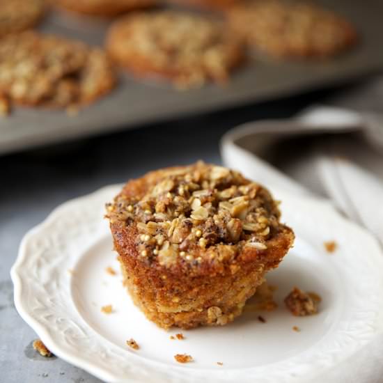 Whole Wheat Apple Crumble Muffins - Recipe photo by doublethyme