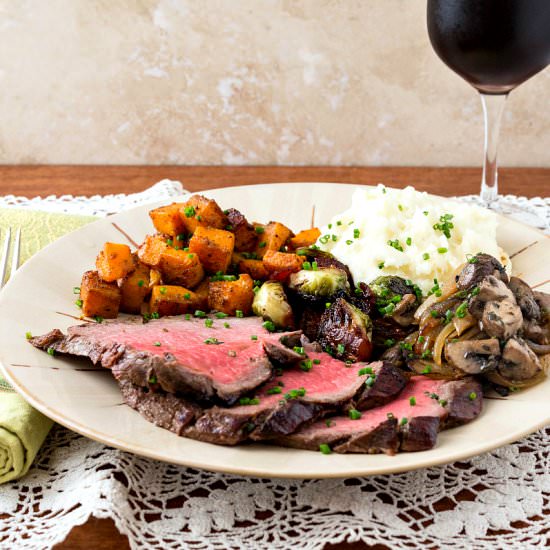 Marinated Grass Fed London Broil - Recipe photo by onlinepastrychef