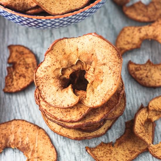 Baked Spiralized Apple Chips - Recipe photo by mysequinedlife