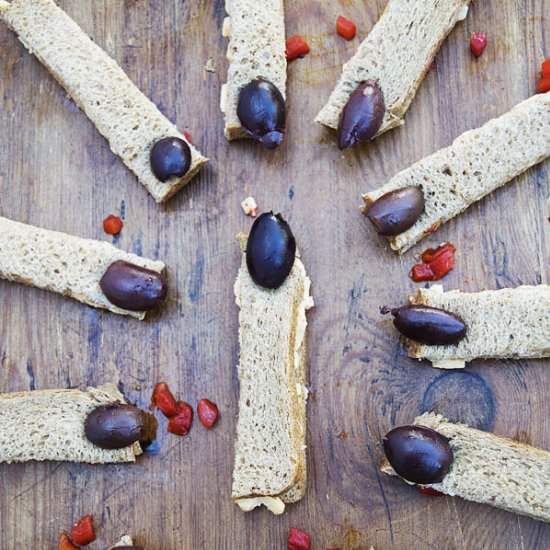 Creepy Finger Sandwiches - Recipe photo by thehungrywaitress