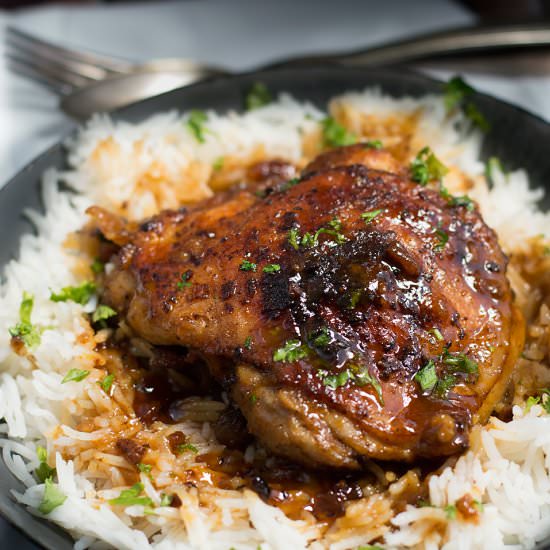 Honey Ehtiopian Berbere Chicken - Recipe photo by Savory Spicerack