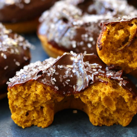 Spiced Pumpkin Donuts - Recipe photo by The Fed Up Foodie