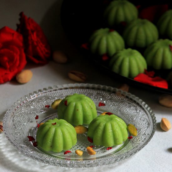 Pista Sandesh - Recipe photo by firsttimercook