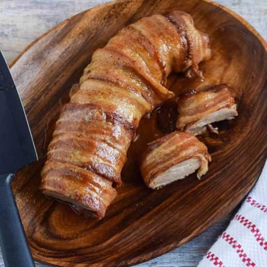 Maple Bacon Pork Tenderloin - Recipe photo by Seasonal Cravings