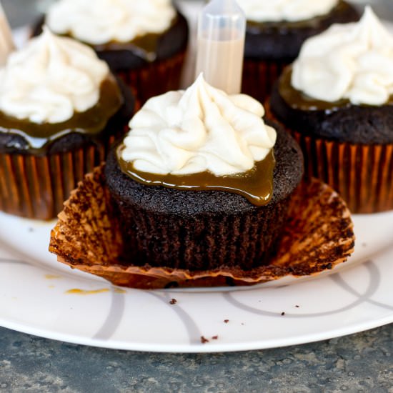 Boozy Milky Way Martini Cupcakes - Recipe photo by cupcakesfordinner