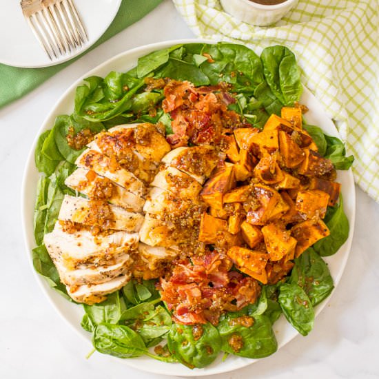 Warm Chicken + Sweet Potato Salad - Recipe photo by Family Food on the Table