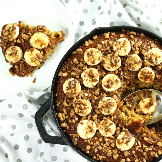 Banana Toffee Skillet Cake - Recipe photo by TheSaltyMarshmallow