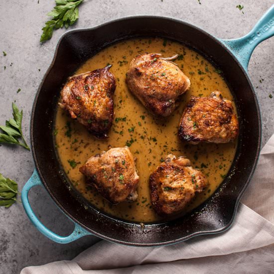 Crispy Honey Dijon Chicken - Recipe photo by saltandlavender