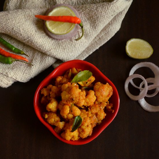 Cauliflower Poriyal | Gobi ki Sabzi - Recipe photo by Chitz