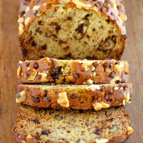 The Ultimate Moist Banana Bread - Recipe photo by justataste