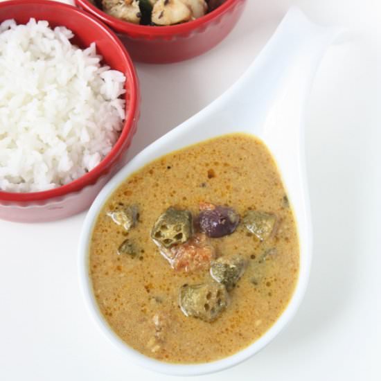 Vendakkai Puli Kulambu - Recipe photo by sandhiya
