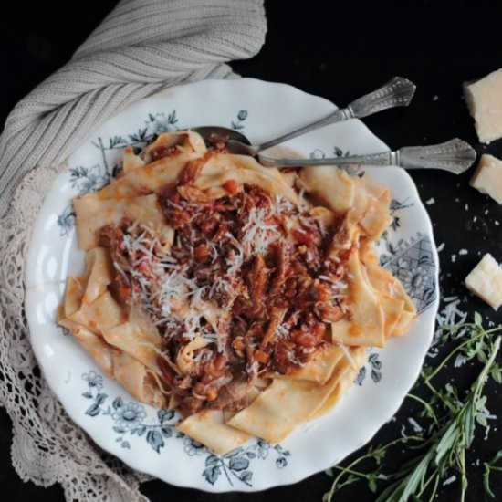 Duck Ragu Pappardelle - Recipe photo by figsandpigs