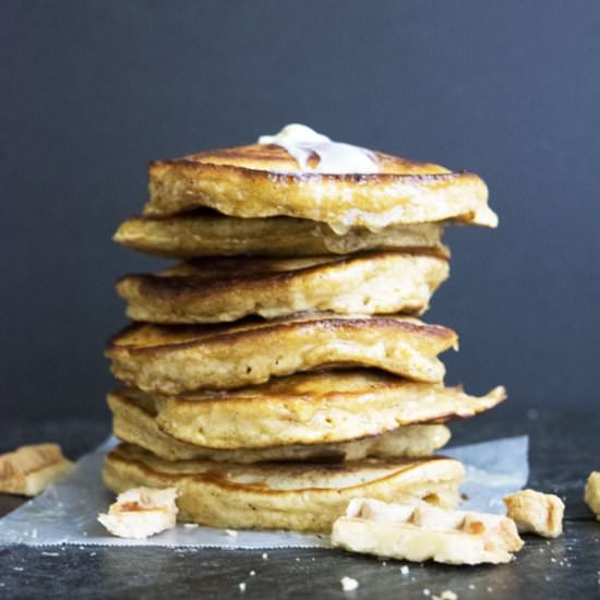 Pumpkin Pie Pancakes - Recipe photo by thehungrywaitress