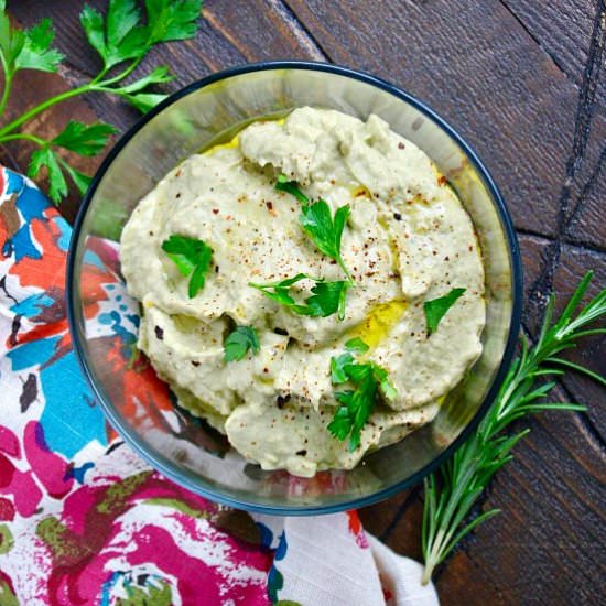 Roasted Eggplant Dip - Recipe photo by Grabaplate