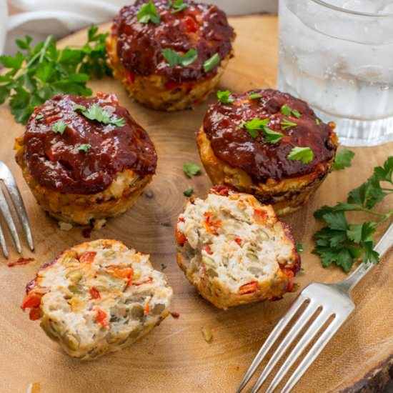 Lentil & Turkey Mini Meatloaf - Recipe photo by culinarycool