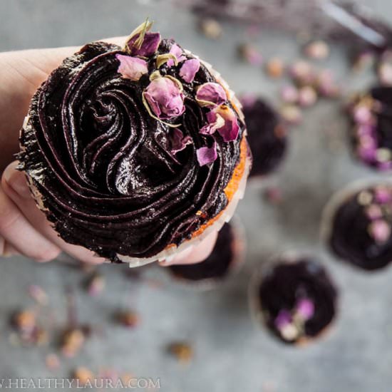 Gluten Free Blueberry Cupcakes - Recipe photo by healthylaura
