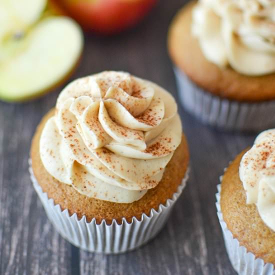 Spiced Apple Cider Cupcakes - Recipe photo by simplywhisked