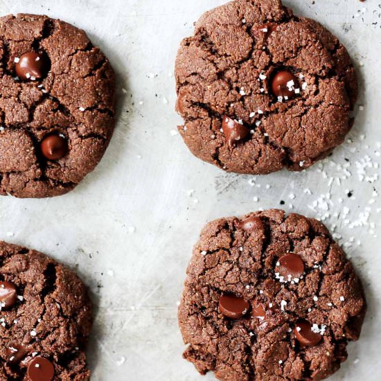 Paleo Chocolate Almond Cookies - Recipe photo by ambitiouskitchen