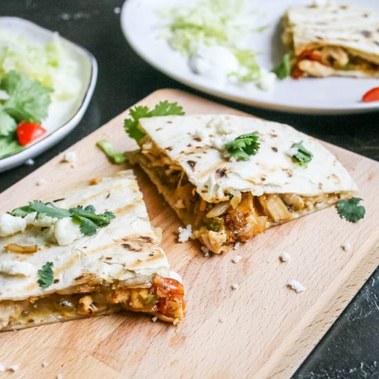 favorite chicken quesadillas - Recipe photo by aflavorjournal