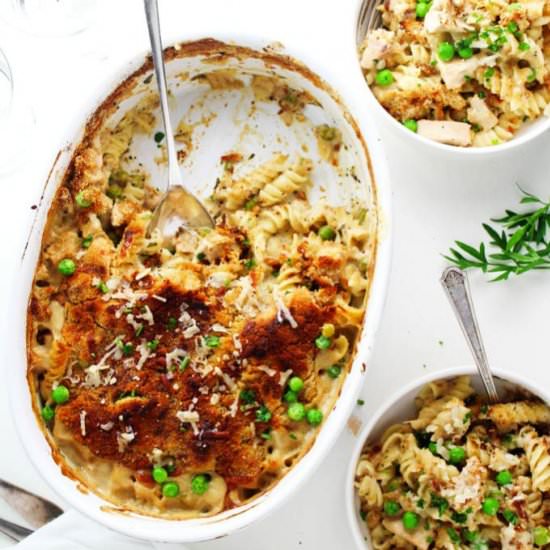 Easy Leftover Turkey Tetrazzini - Recipe photo by platingsandpairings