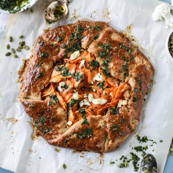 Sweet Potato Galette - Recipe photo by HowSweetEats