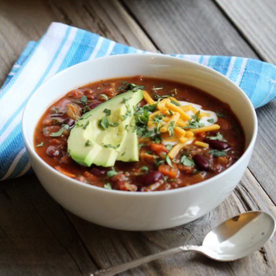Ultimate Vegetarian Chili - Recipe photo by Emily Honeycutt