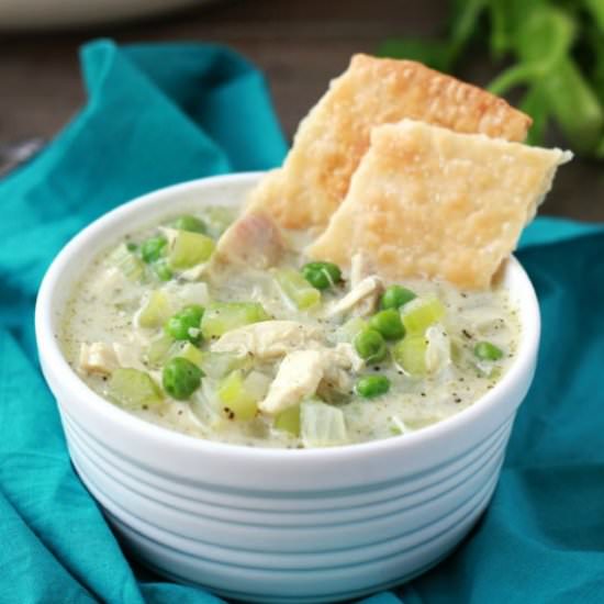 Chicken Pot Pie Soup - Recipe photo by 1SweetAppetite