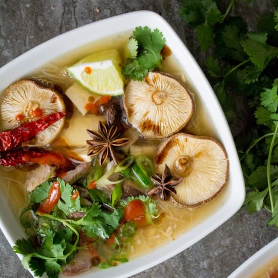 BBQ Pork Hot & Sour Soup - Recipe photo by portandfin