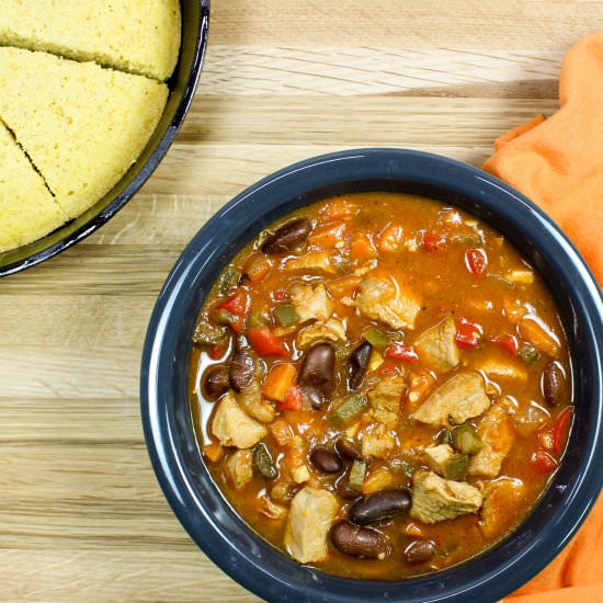 Cajun Bean & Chicken Stew - Recipe photo by Bites of Flavor