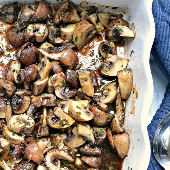 Roasted Mushrooms - Recipe photo by loveandfoodforeva