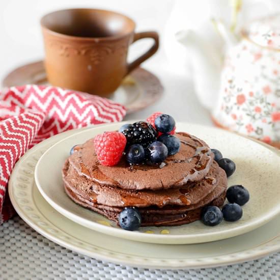 Ragi and Chocolate Pancakes - Recipe photo by Rekha K