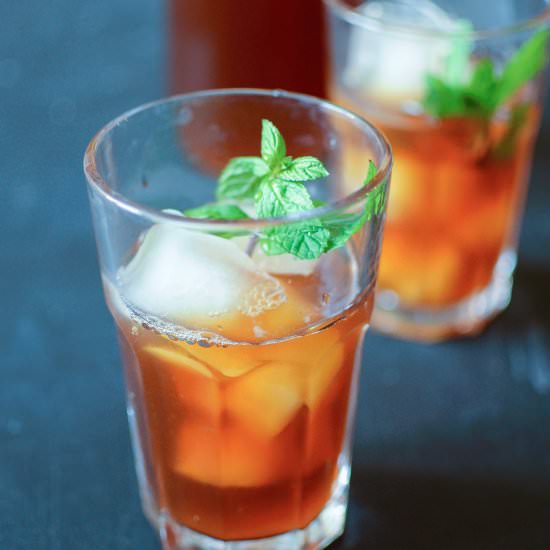 Orange mint tea julep - Recipe photo by notacurry.com
