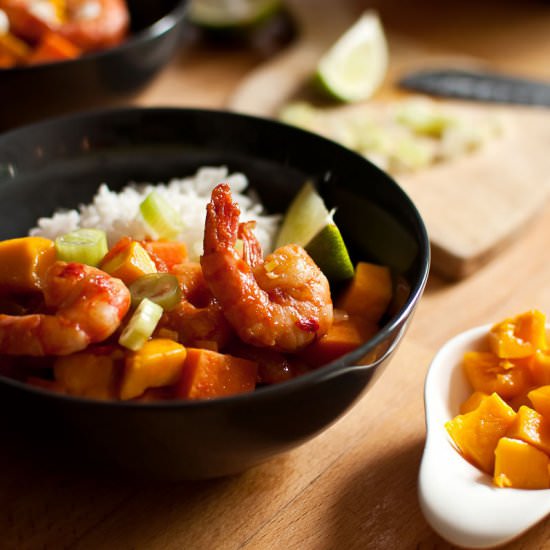 sweet and sour shrimp - Recipe photo by zielonysrodek