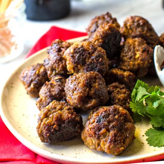 Indonesian Beef Meatballs - Recipe photo by The Flavor Bender