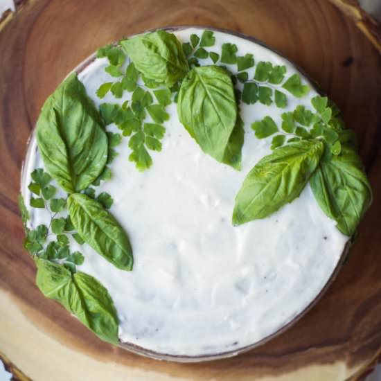 Chocolate Cake with Basil Frosting - Recipe photo by feast_and_fable