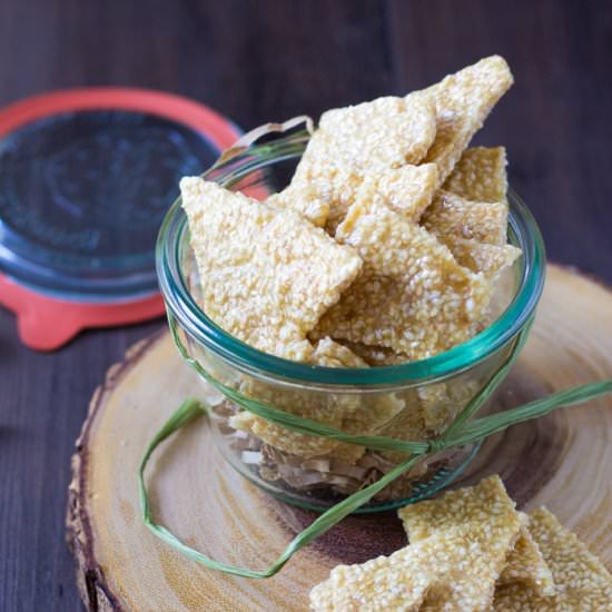 Benne Seed Brittle Candy - Recipe photo by Take Two Tapas