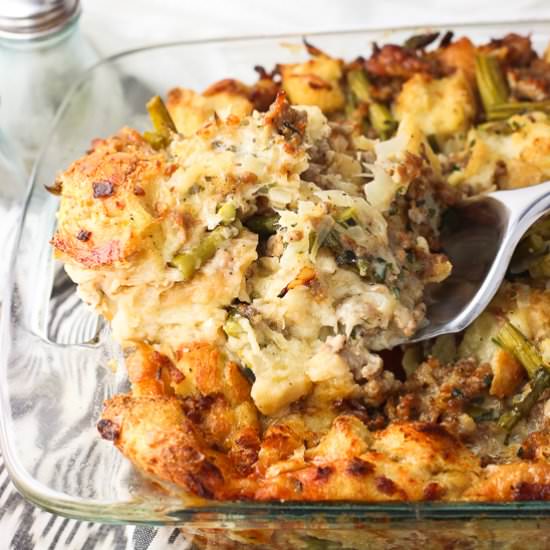 Sausage Strata - Recipe photo by mysequinedlife
