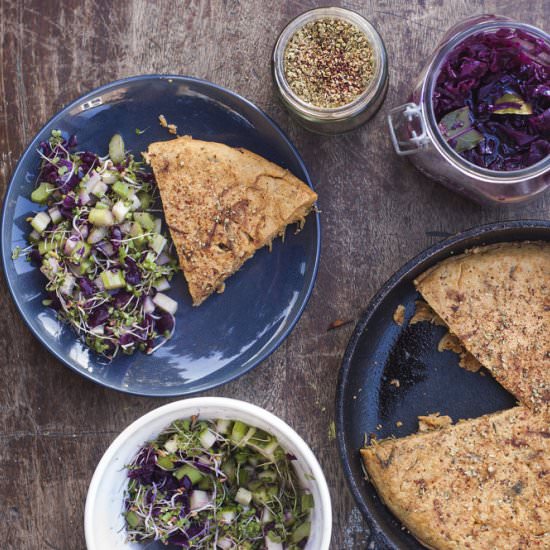 Chickpea Frittata with Fresh Herbs - Recipe photo by putumayokitchen