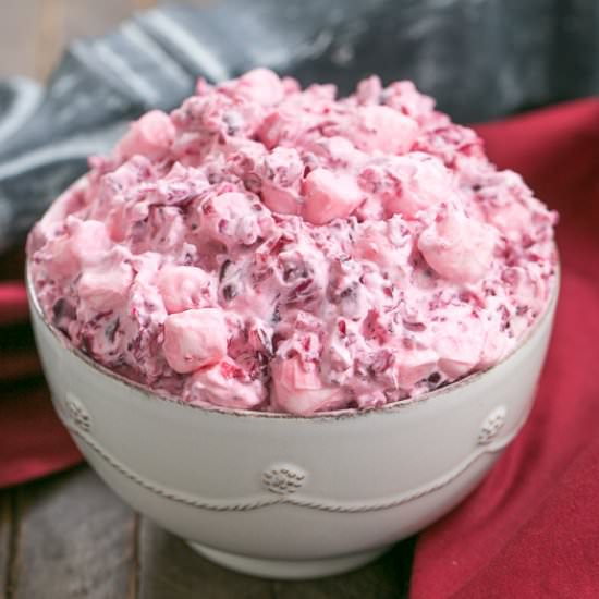 Cranberry Fluff Salad - Recipe photo by thatskinnychickcanbake