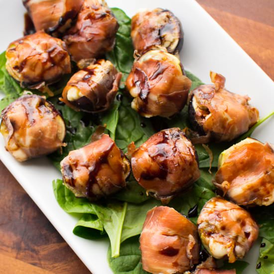 Prosciutto-Gorgonzola Wrapped Figs - Recipe photo by hungerthirstplay