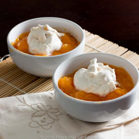Cardamom Whipped Cream & Persimmons - Recipe photo by pinchmeimeating