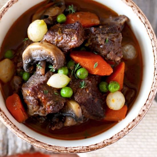 Beef Stew in Red Wine - Recipe photo by Lemon blossoms