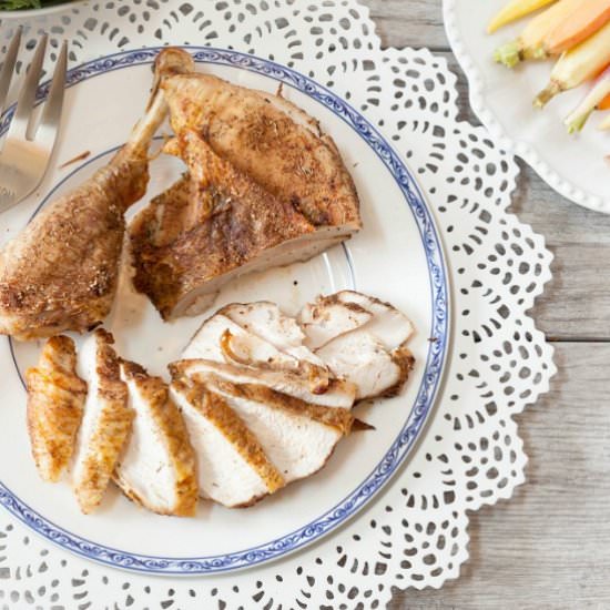 Dry Spice Rub Spatchcock Turkey - Recipe photo by Food Done Light