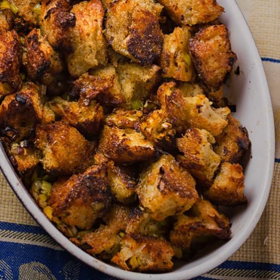 Zuni Cafe Style Turkey Dressing - Recipe photo by glebekitchen