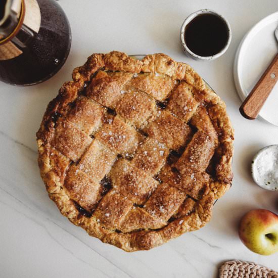 Caramel Apple Pie - Recipe photo by butterandbrioche